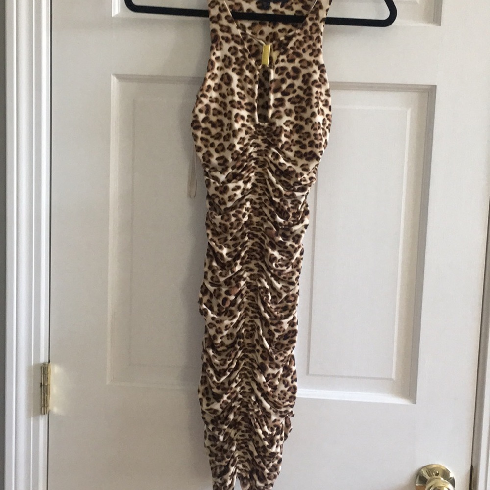 Rouched flattering & thinning fitted bodycon dress